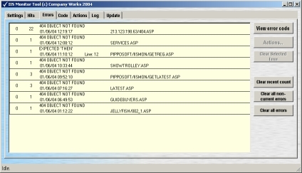 IIS Monitor Screenshot